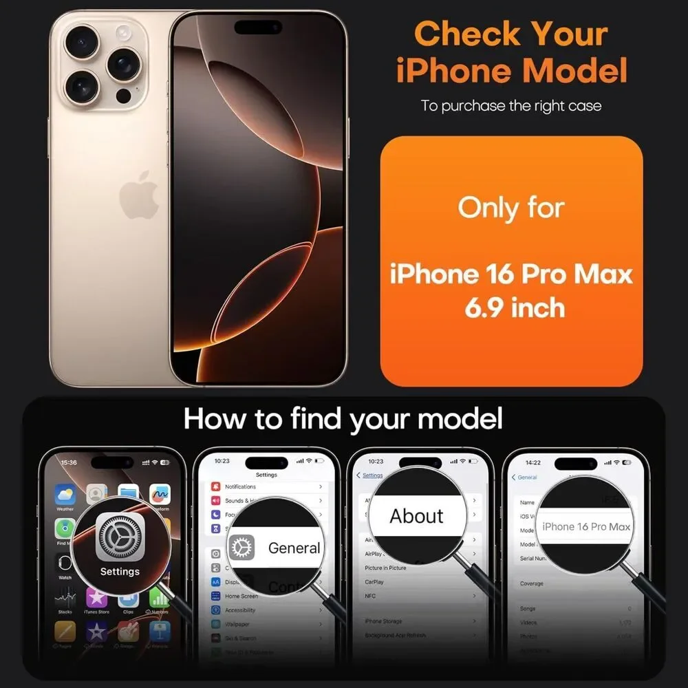 TAURI iPhone 16 Pro Max Case, 16 ProMax 6.9